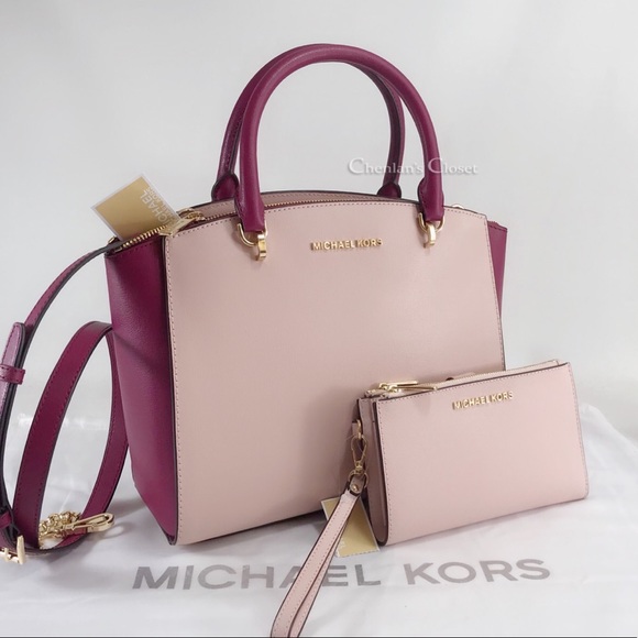 Michael Kors Handbags - NWT Michael Kors Ellis Satchel Set